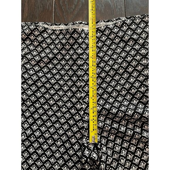 Chico's Black and White Straight Leg Pants - Picture 7 of 8